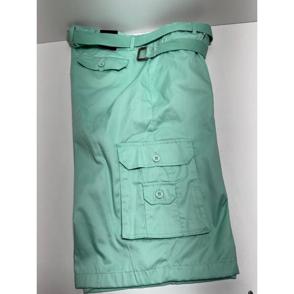 Urban Label Men’s Shorts Sz 38 Grunge Skater Y2K Shamrock Green New With Tags - Picture 5 of 11